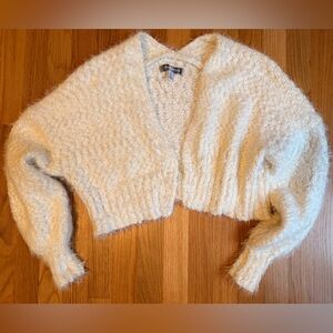 Urban Outfitters Cream Fuzzy Sweater